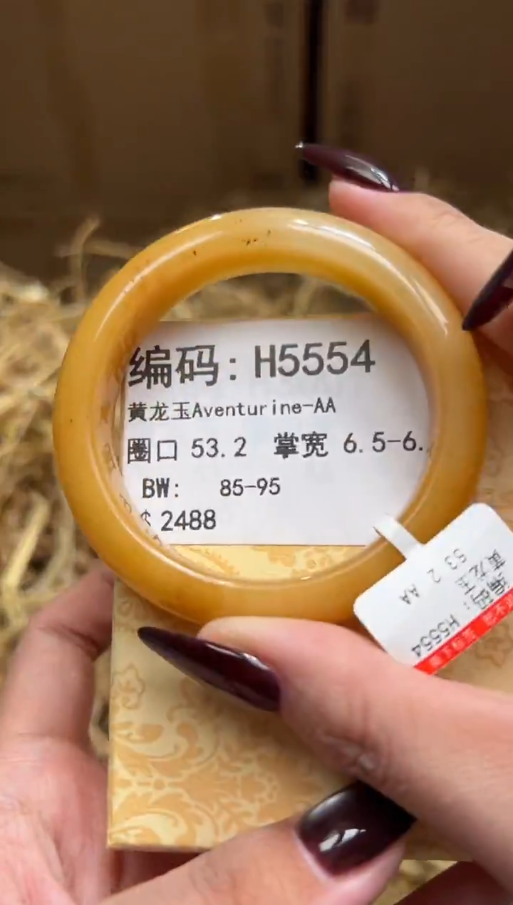 未镶嵌手镯石英质玉H5554
