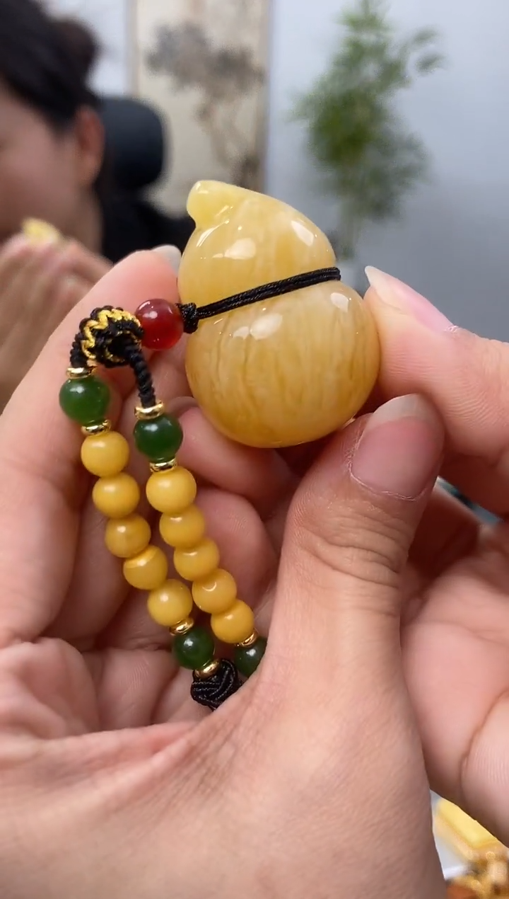 【闪购商品】琥珀裸石未镶嵌天然琥珀蜜蜡葫芦