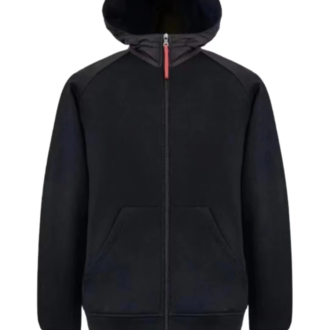 S黑男连帽休闲外套