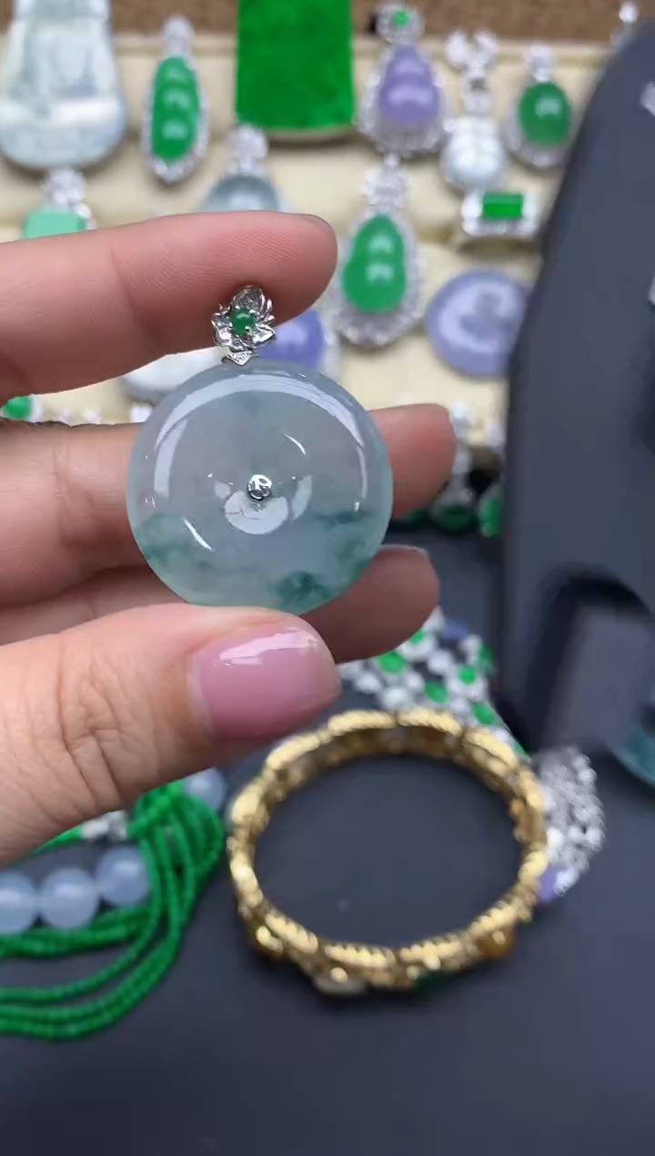 【闪购商品】翡翠颈饰18K金镶嵌287-中国好珍宝