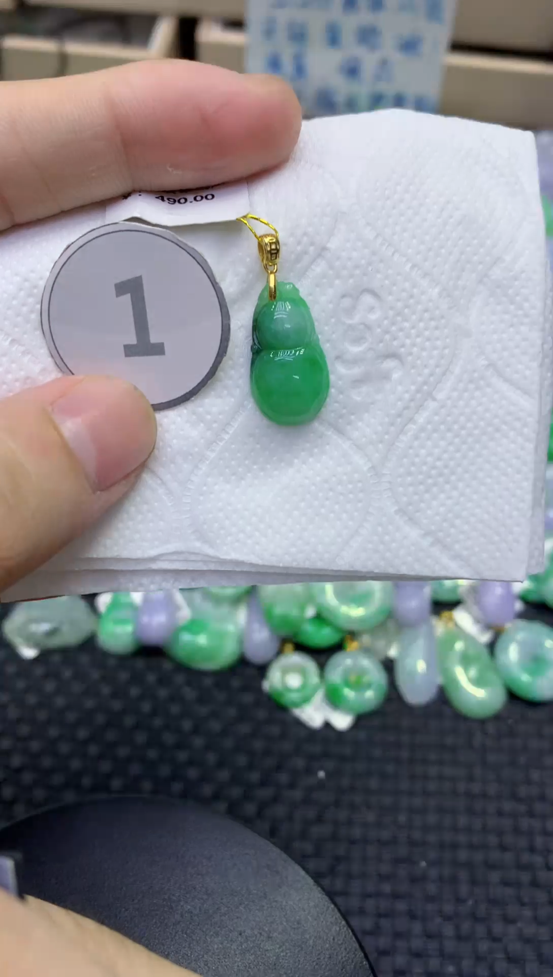 颈饰未镶嵌翡翠天然缅甸A货翡翠