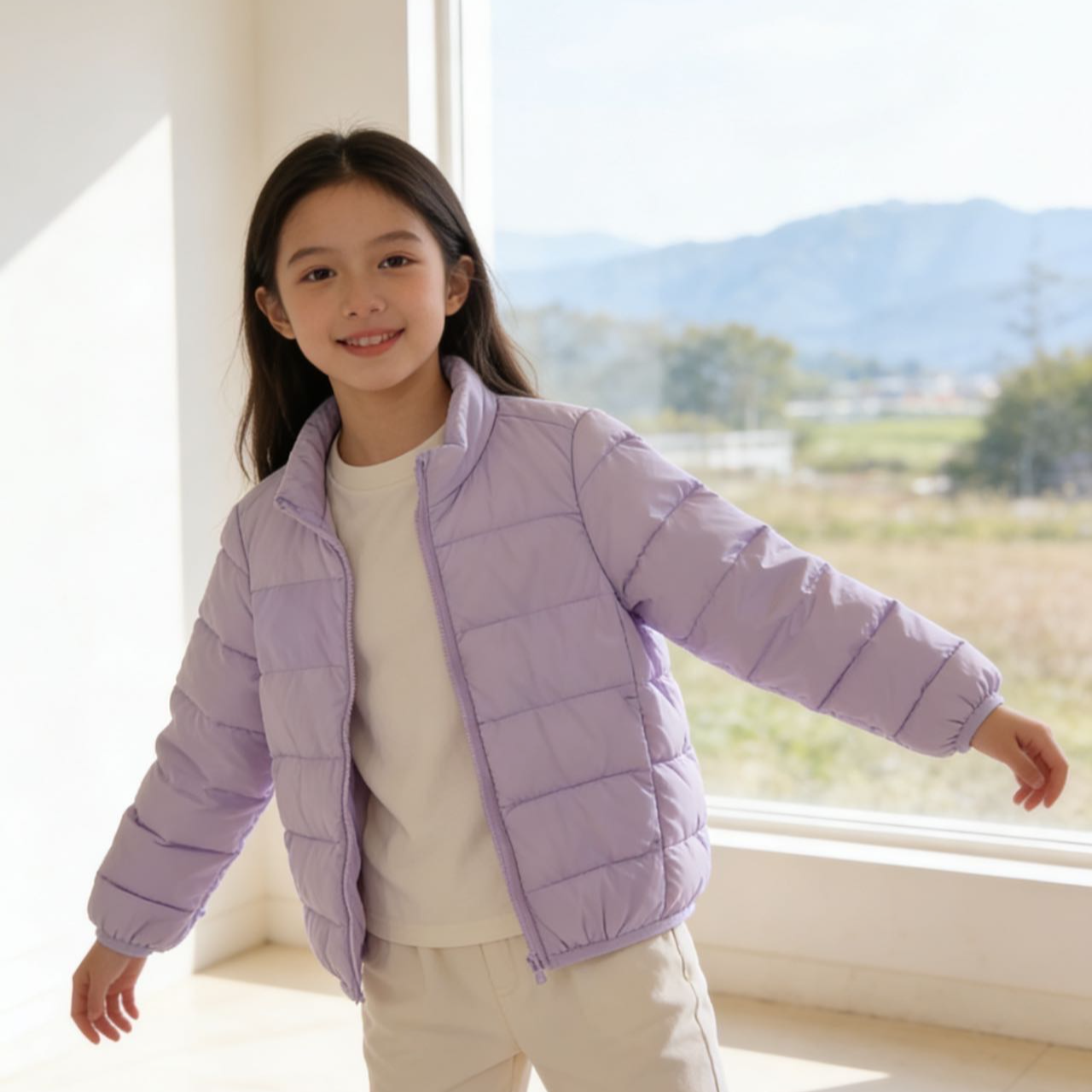 36403高端专享冬季轻薄羽绒服轻紫