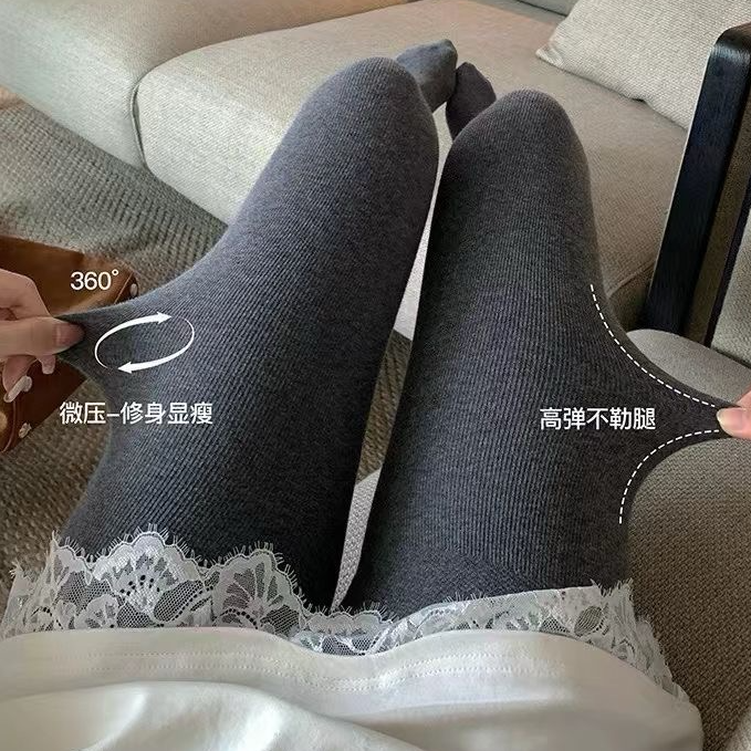 加绒加厚羊脂打底袜裤女纯色百搭显瘦保暖裤高弹力可外穿320克
