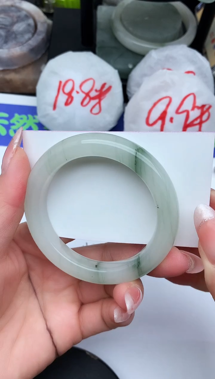 未镶嵌手镯石英质玉B12-56-57