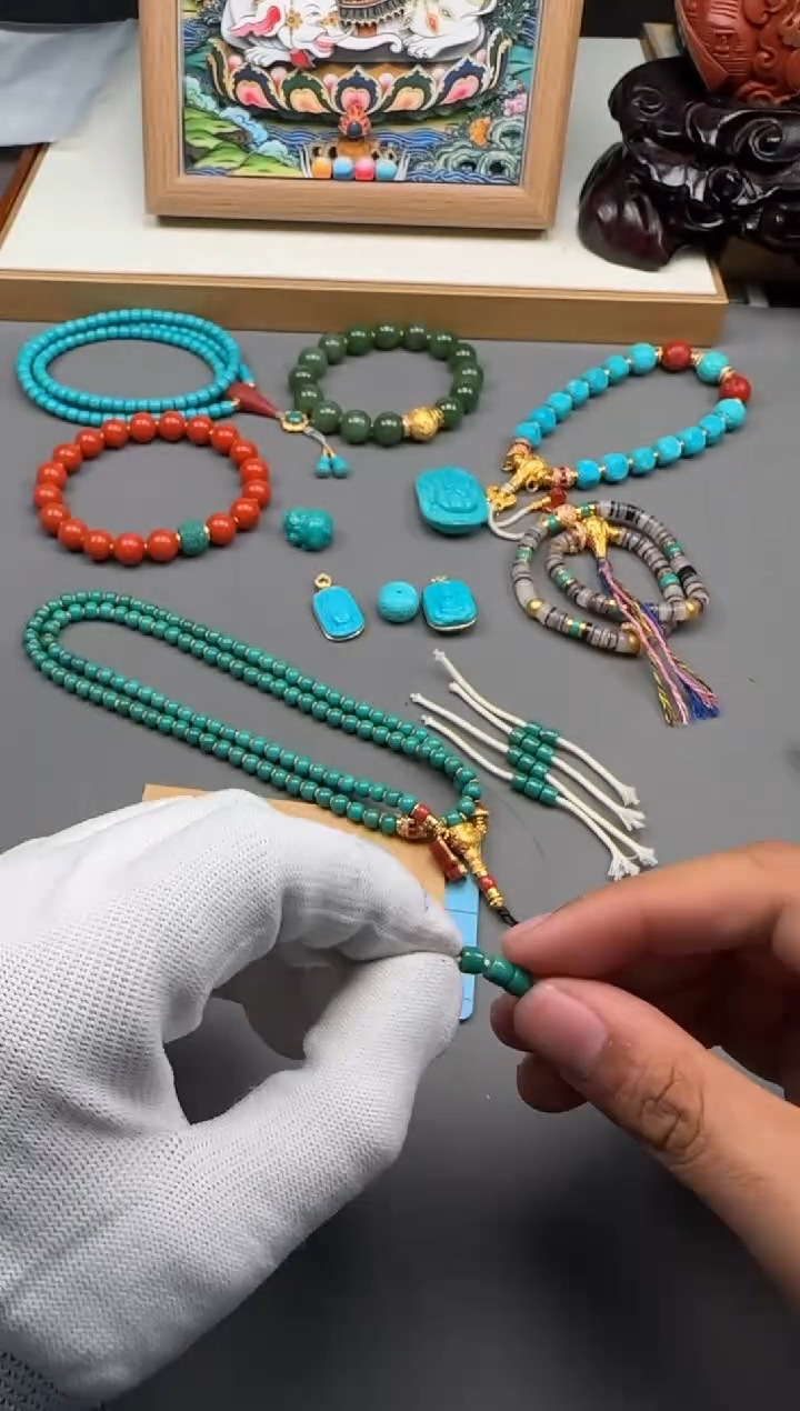 【闪购商品】绿松石手串手串未镶嵌手串手串