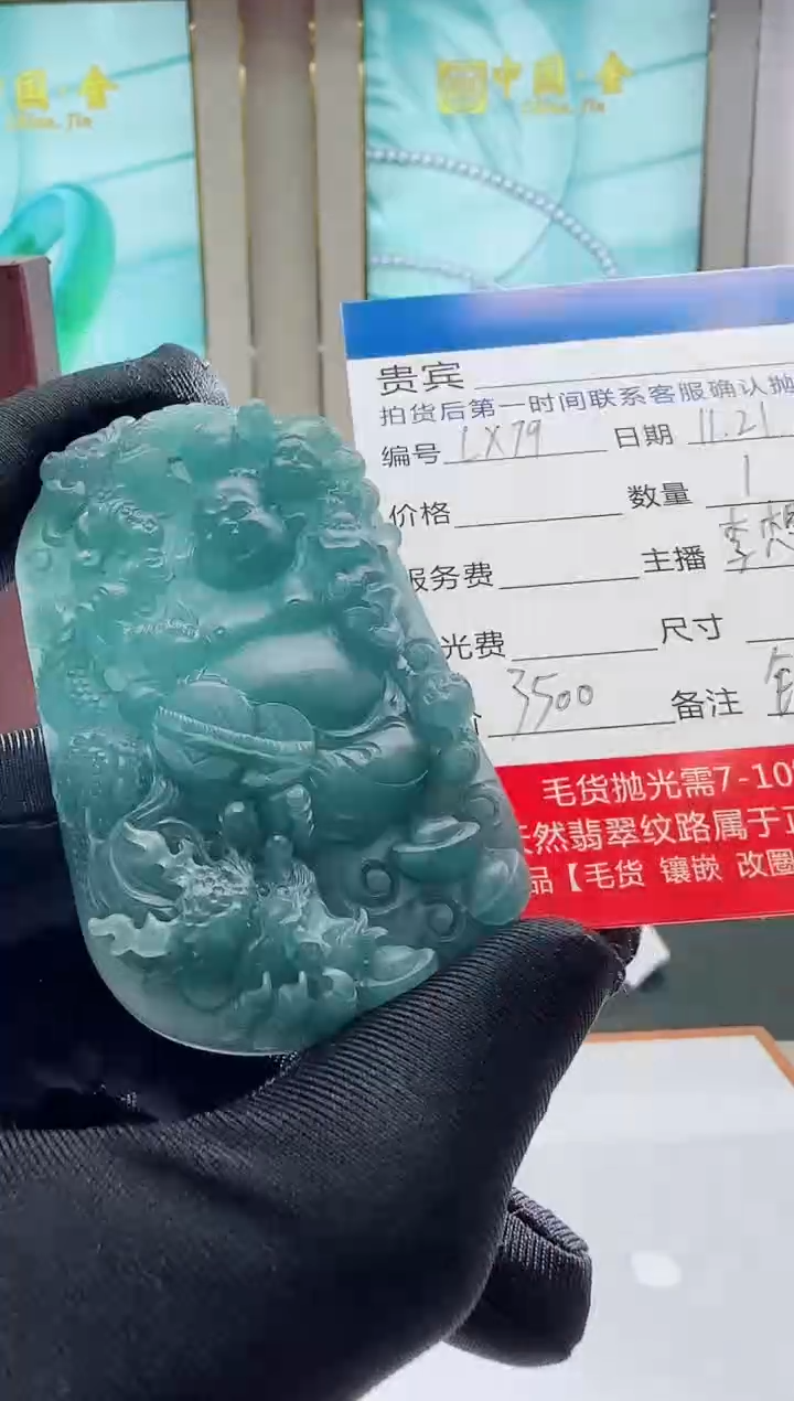 未镶嵌定制翡翠LX79翡翠吊坠赠珠链-多样性发其一