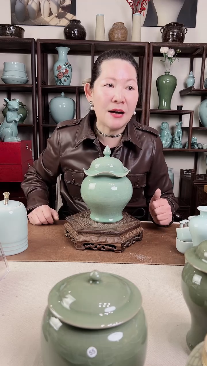 【闪购商品】杯纯手工 哥梅 荷叶盖罐