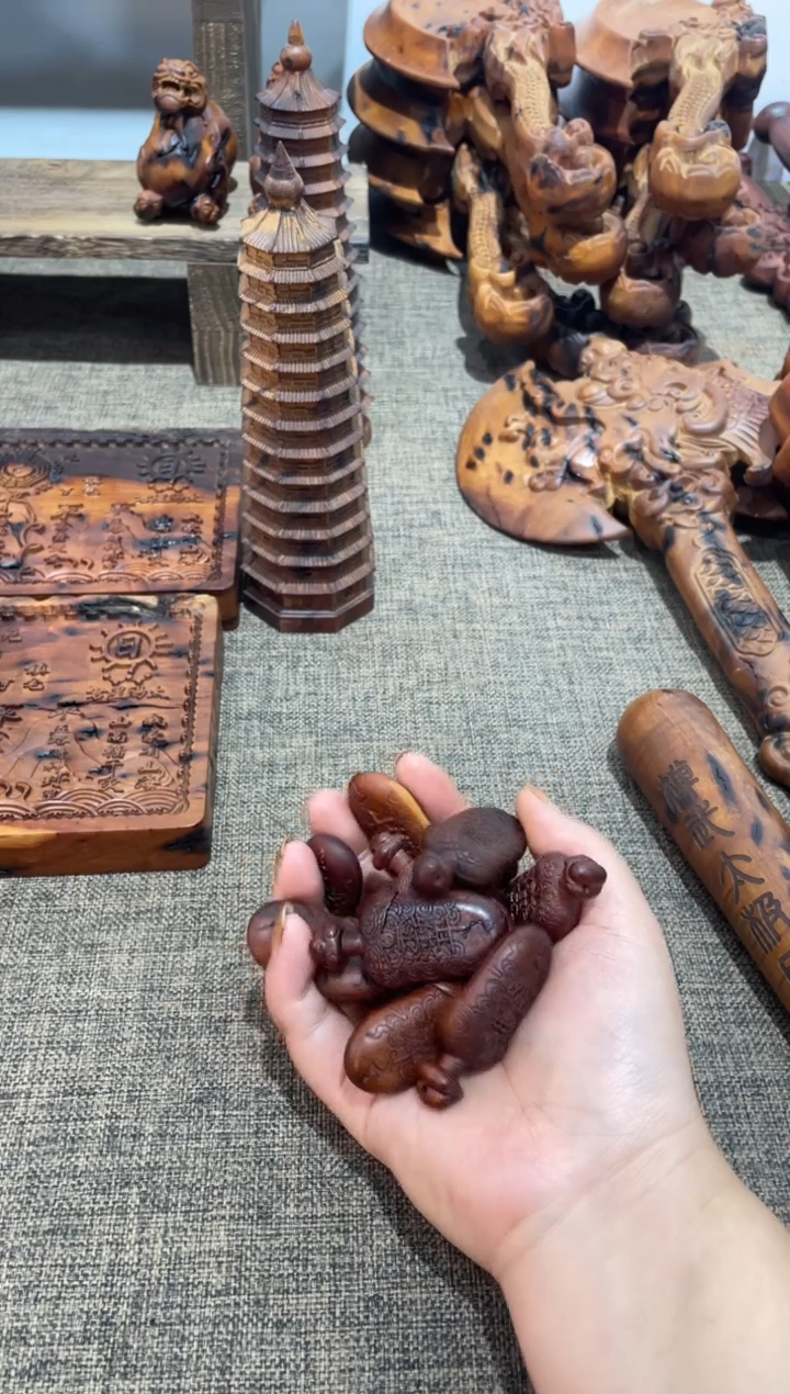 木枣木瑕疵5公分雷祖紫微剑*16个