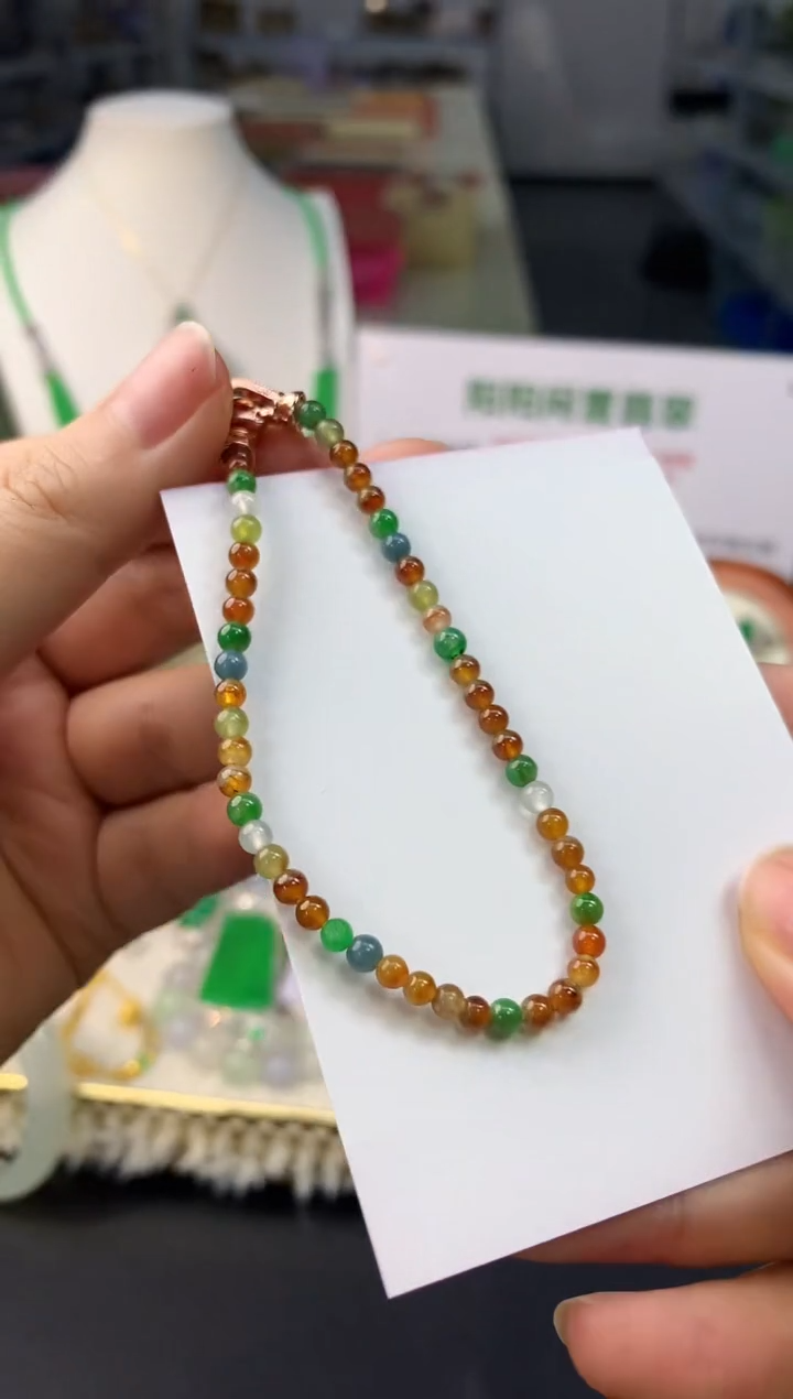 【闪购商品】翡翠颈饰未镶嵌翡翠珠链|