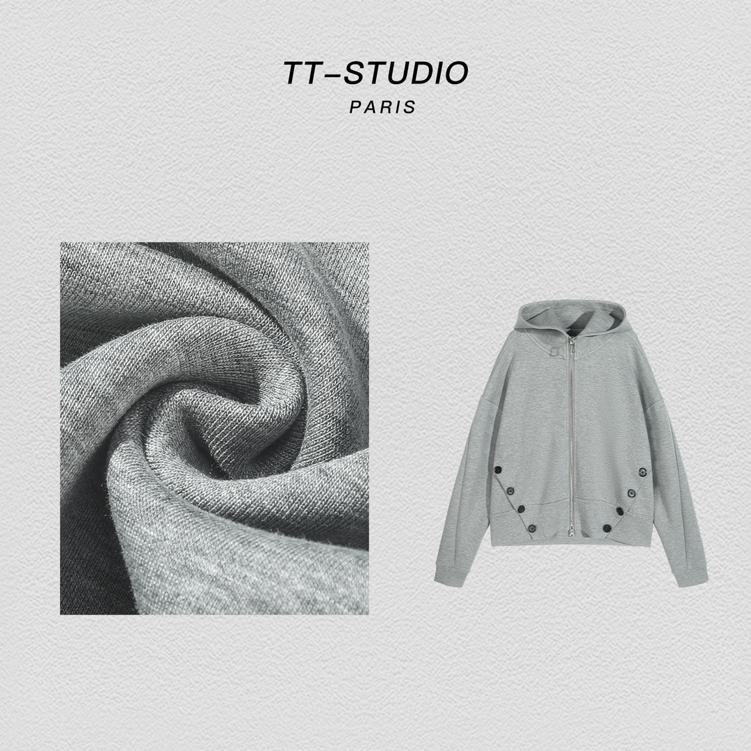 TT【未来】早春新款羊绒纯色百搭休闲设计感套装TTW-067