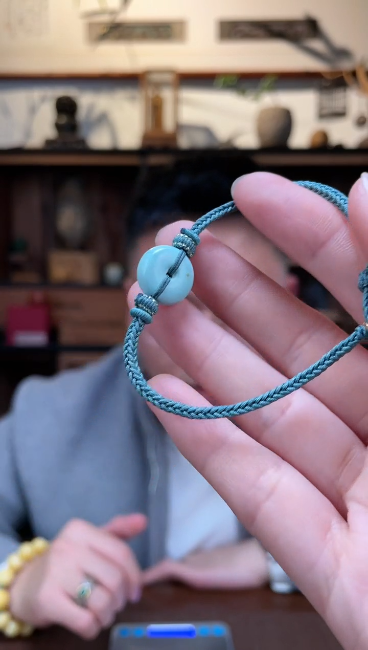 【闪购商品】绿松石手绳未镶嵌绿松石平安扣手绳WY