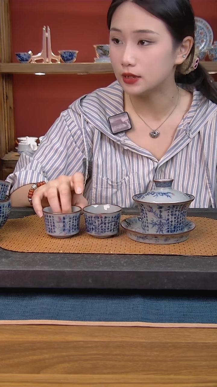 简装家用款3件套 老陶泥开片纹陶瓷茶具