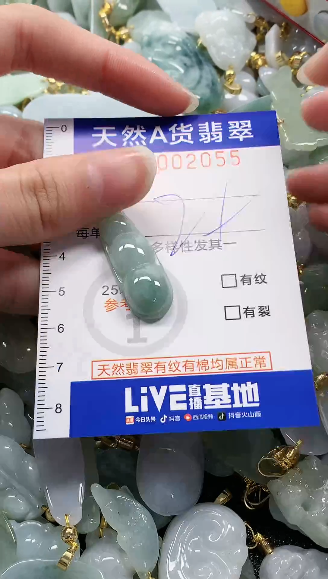 颈饰未镶嵌翡翠 纯天然a货翡翠