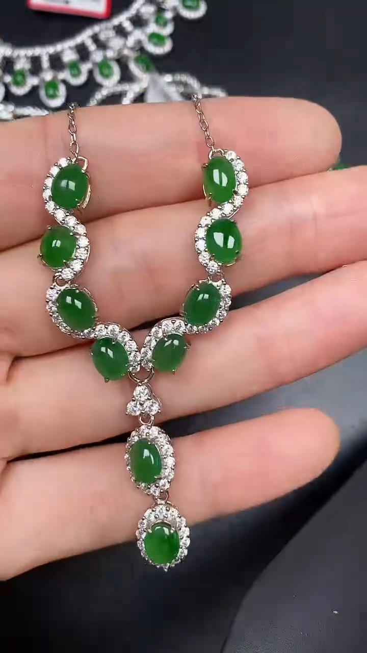 银S925镶嵌戒指翡翠1710