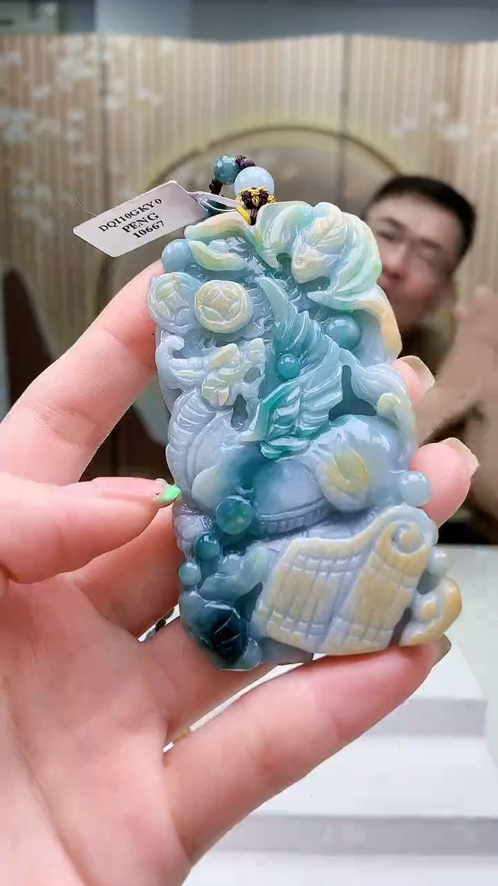 未镶嵌定制翡翠5153ry-毛货挂件21