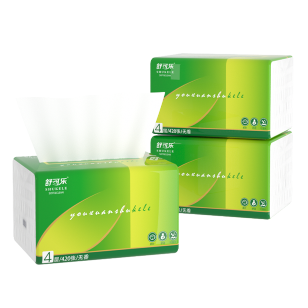 大包纸巾抽纸家用批发餐巾纸擦手纸卫生纸抽原木浆4356