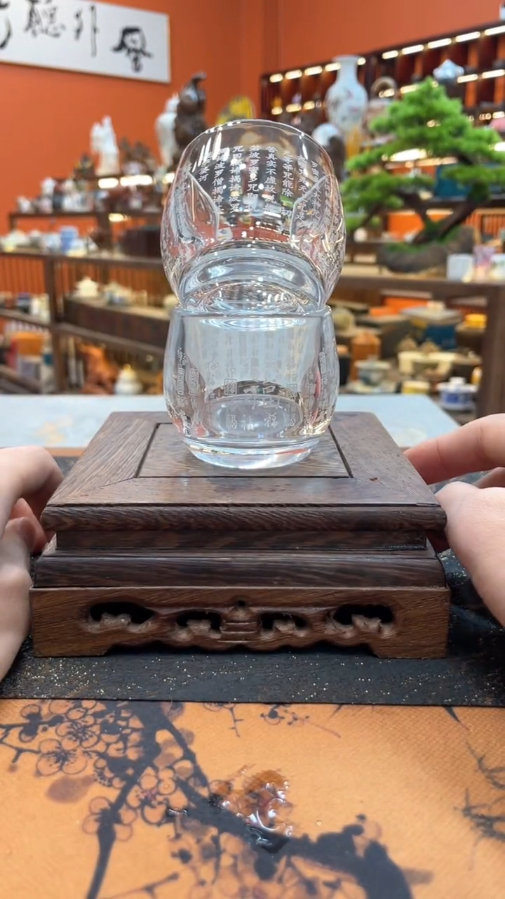 【闪购商品】@@@@@@@@@@@玻璃百福杯+心经杯