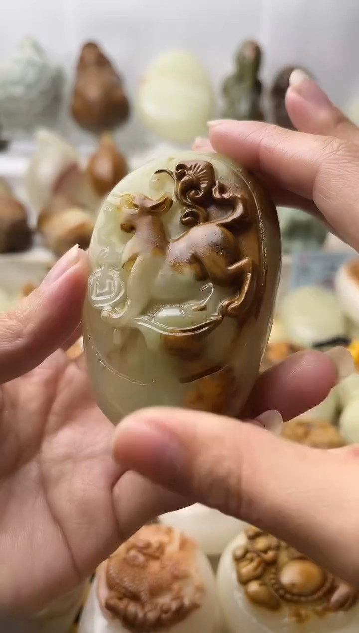 石材古青石棉纹正常不退换狗