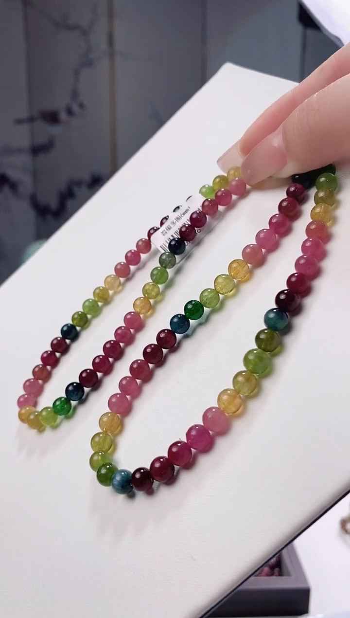 【闪购商品】碧玺多圈6*+未镶嵌多人多样性发其一