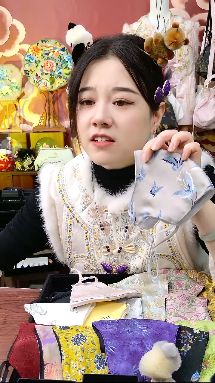 纯铜合金琉璃非遗口罩