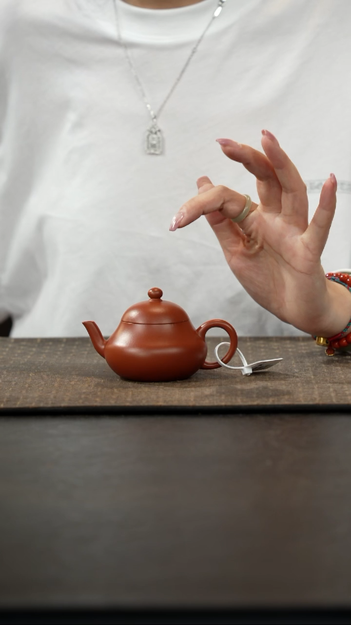 茶壶紫砂朱泥梨形100cc