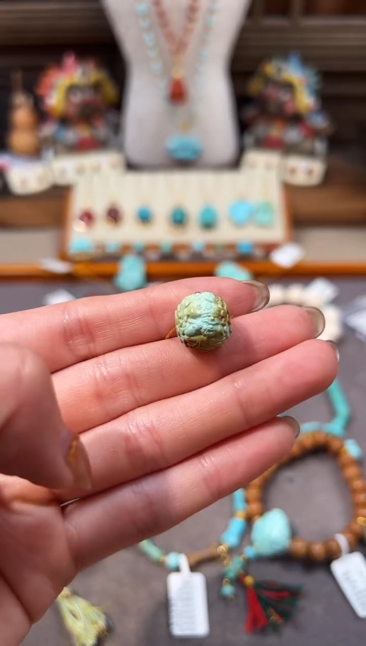 未镶嵌绿松石配饰绿松石配饰扎基拉姆圆珠