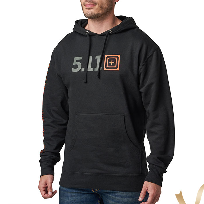 美国5.11男士城市休闲卫衣511 男标志长袖连帽衫76314【福利款】