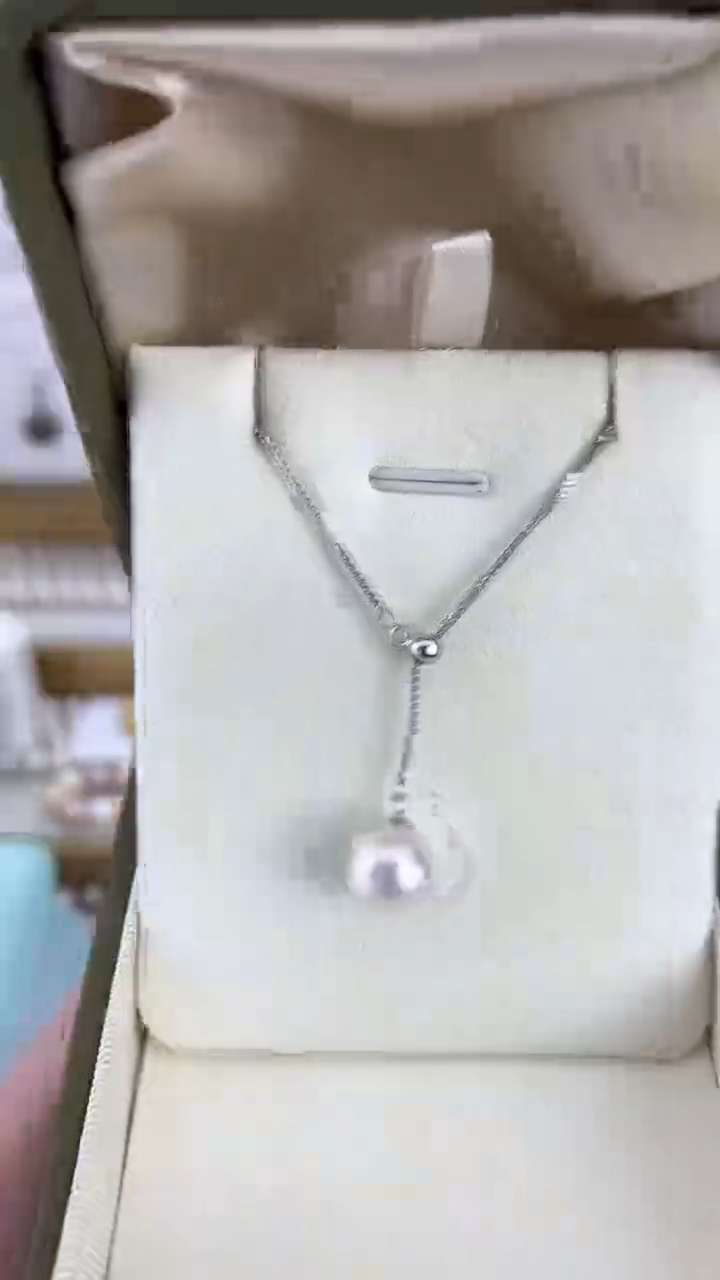 【闪购商品】淡水珍珠颈饰未镶嵌天然极光珍珠Y链亮白光