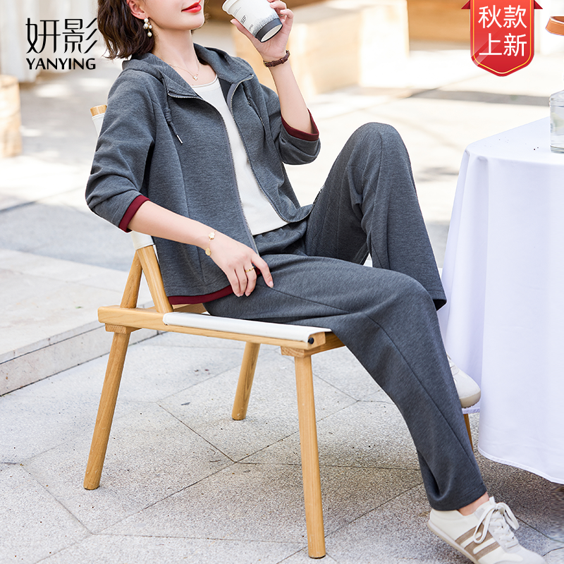 妍影秋季新款气质休闲时尚显瘦减龄洋气时髦宽松舒适中老年妈妈装