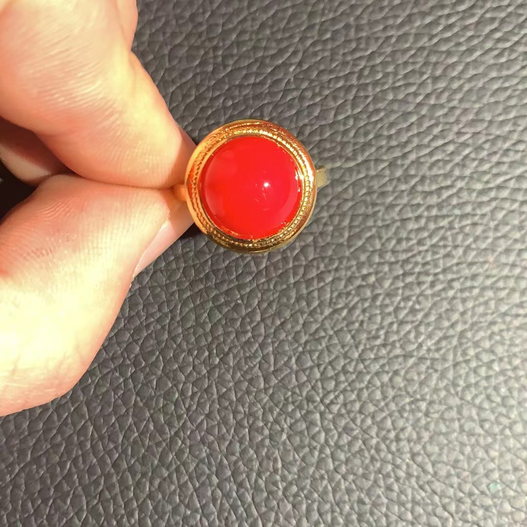 翡翠红翡气质戒指（多样发其一）B147