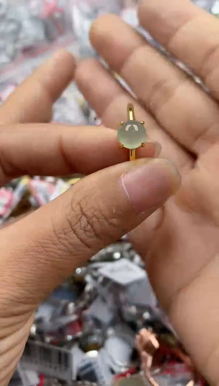 银S925镶嵌戒指翡翠111                  8