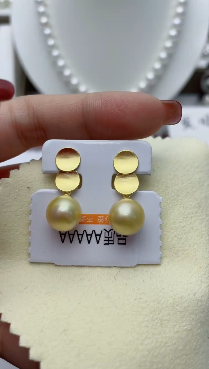 【闪购商品】海水珍珠耳饰银S925镶嵌W22