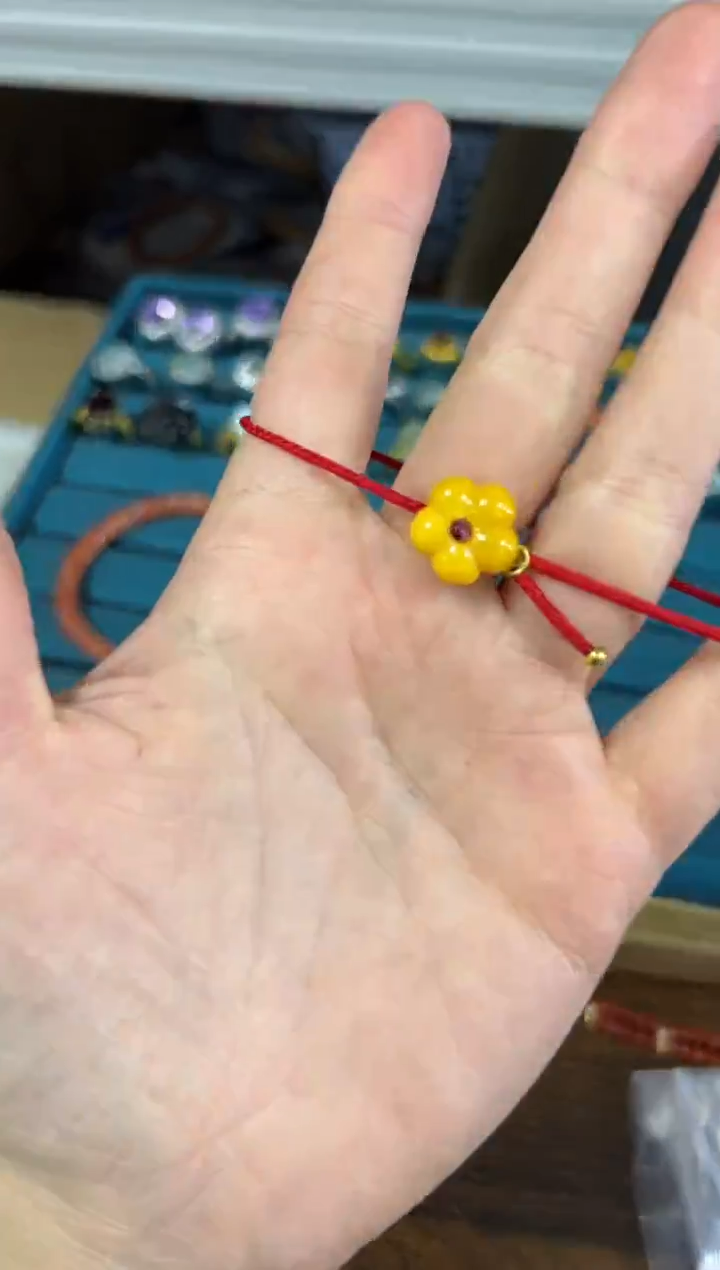 手链蜜蜡未镶嵌孤品满蜜蜜蜡有米花手绳[591]