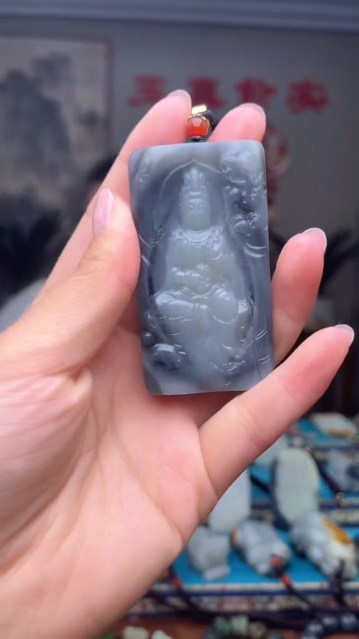 和田玉未镶嵌挂件1