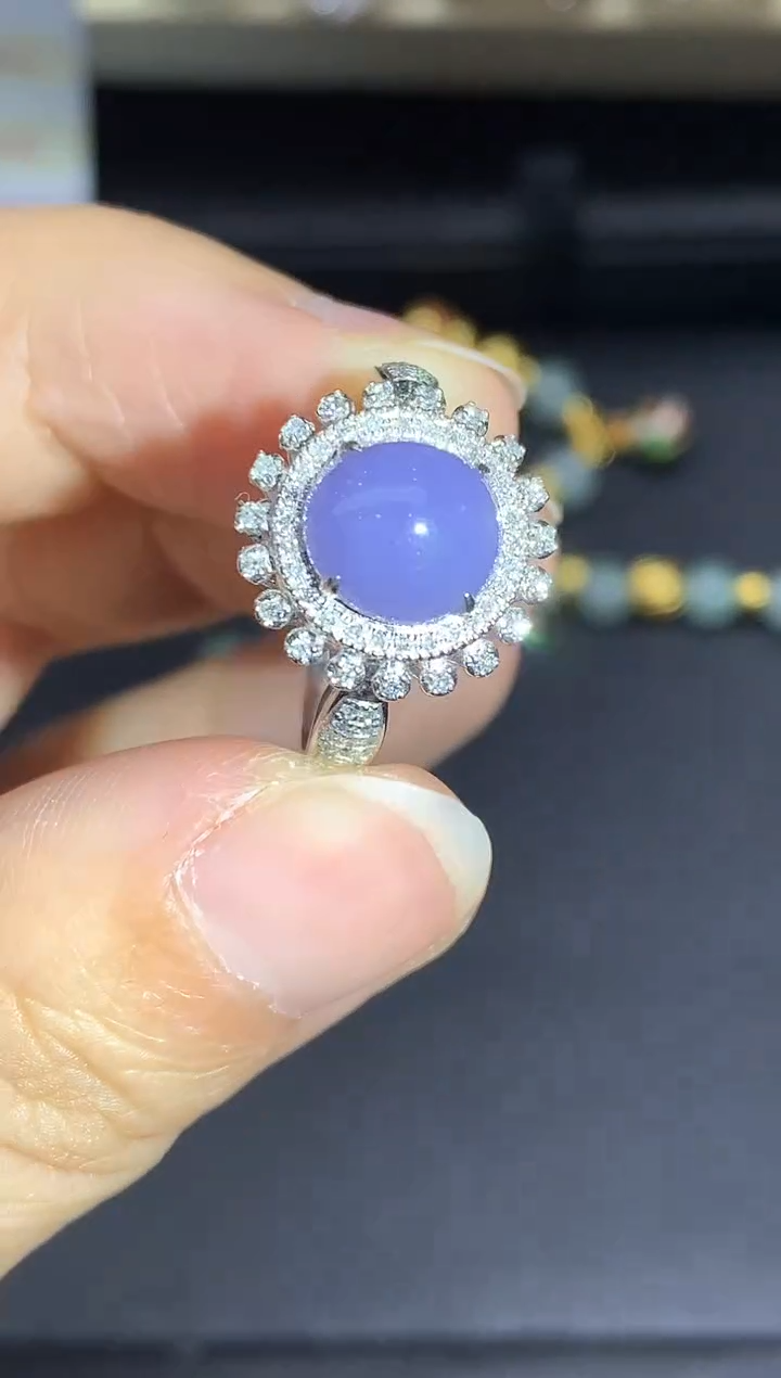 18K金镶嵌戒指翡翠471-中国好珍宝