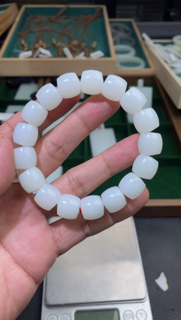 未镶嵌手串和田玉手串卡13+