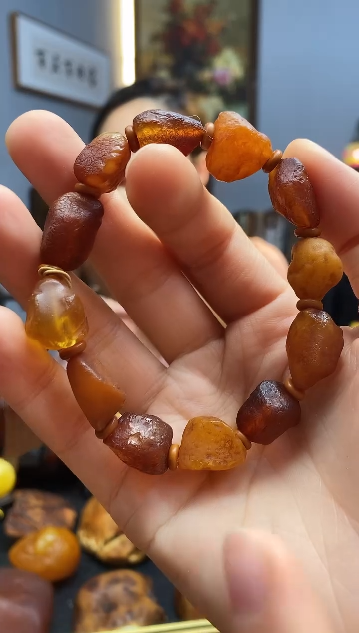 手链琥珀未镶嵌手串