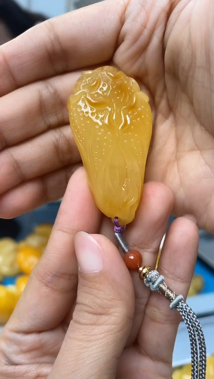 【闪购商品】琥珀裸石未镶嵌天然琥珀蜜蜡白菜