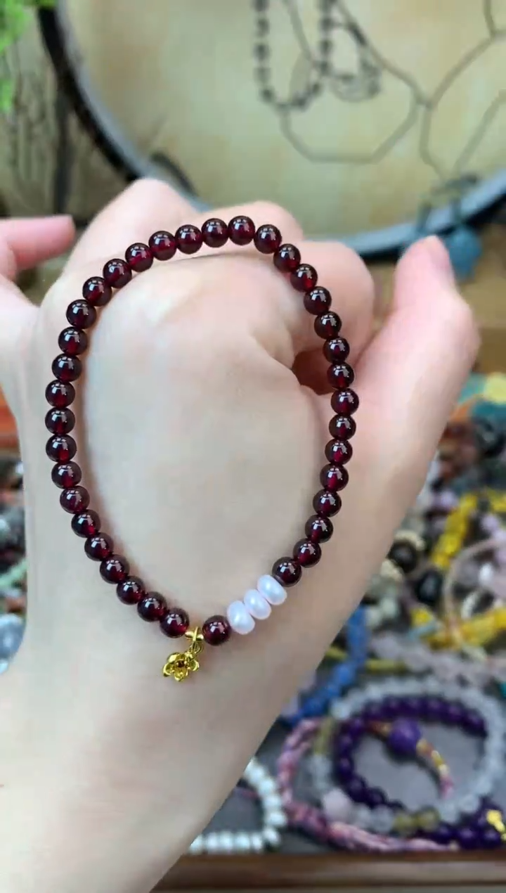 【闪购商品】石榴石手链未镶嵌287