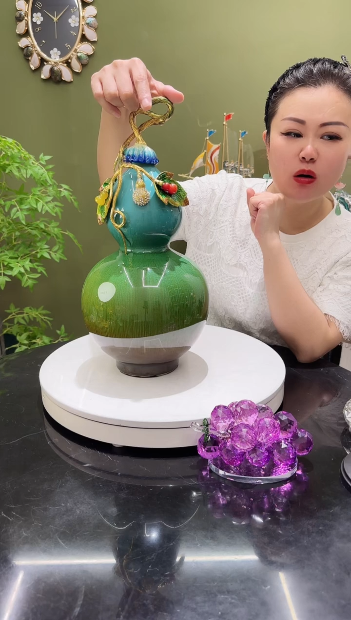 陶瓷五福临门葫芦 