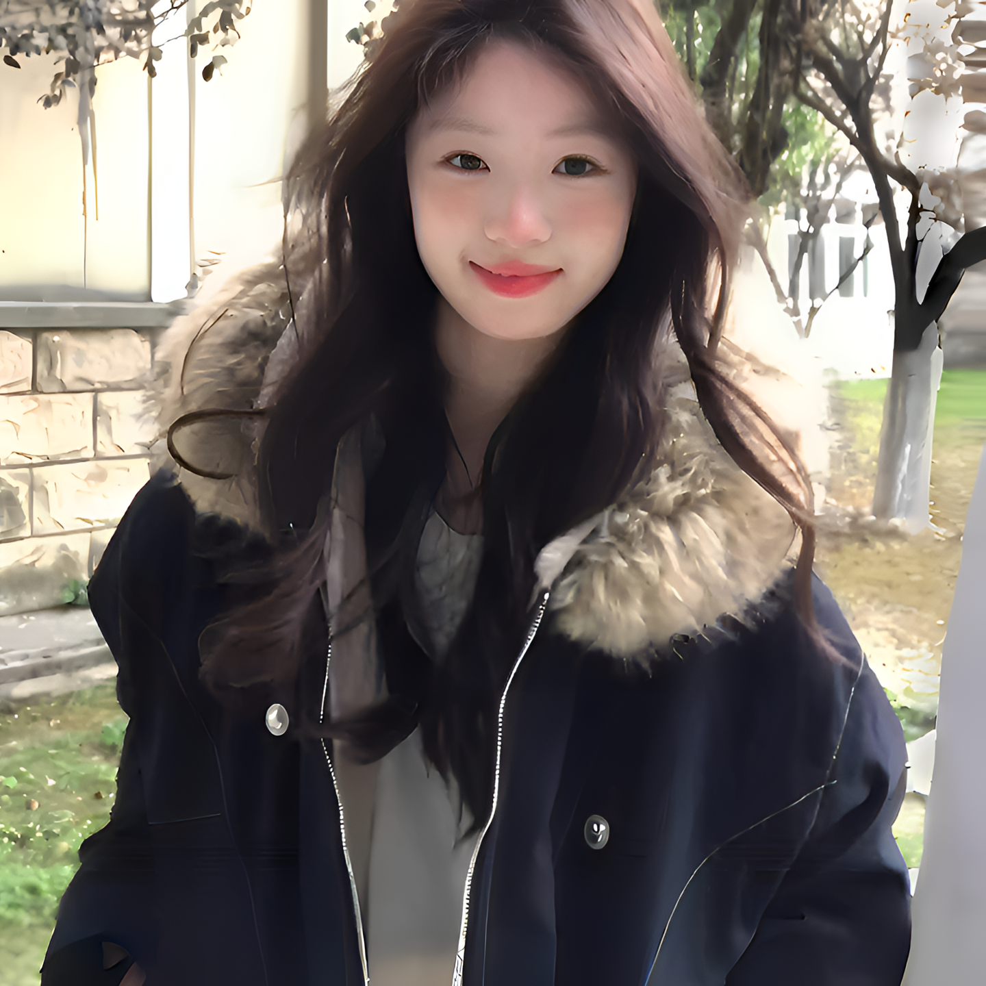 座山雕大毛领派克服2025新款情侣加厚加绒韩系棉袄冬季棉服女外套