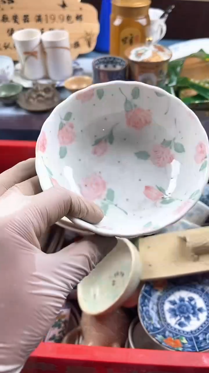 瓷片乘**心英歌瓷器满19.9包邮