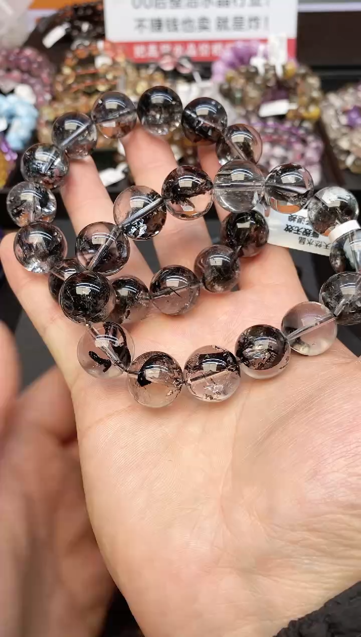 【闪购商品】水晶手串未镶嵌21 闪灵 16mm 多样性发其一