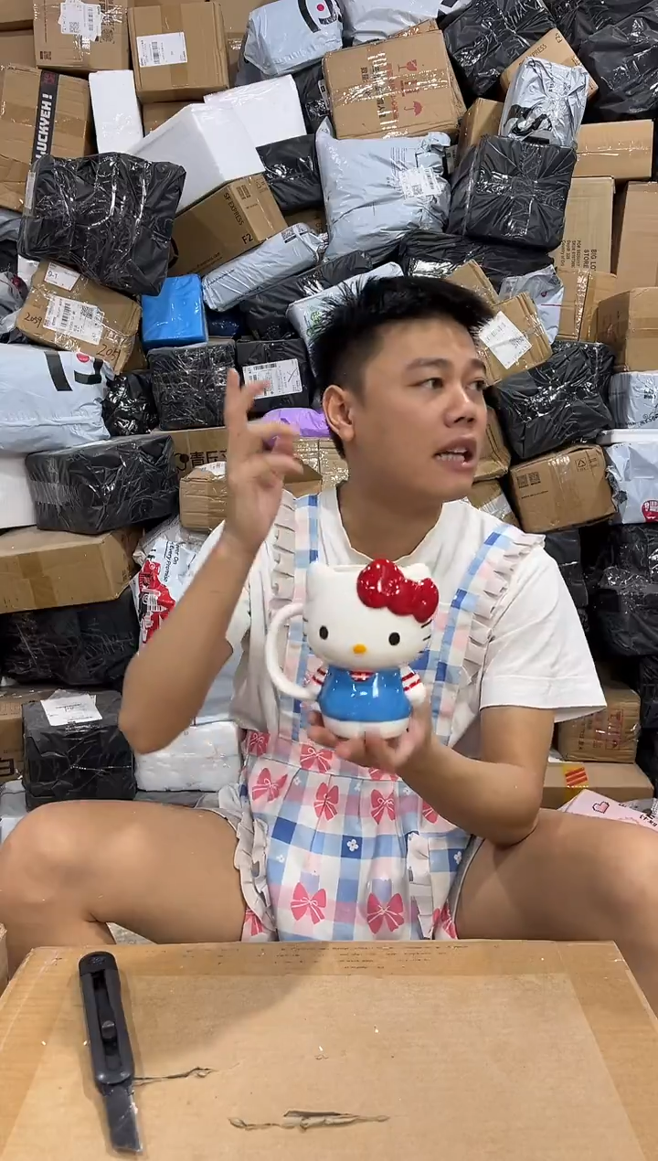 瓷片条纹kt全身杯