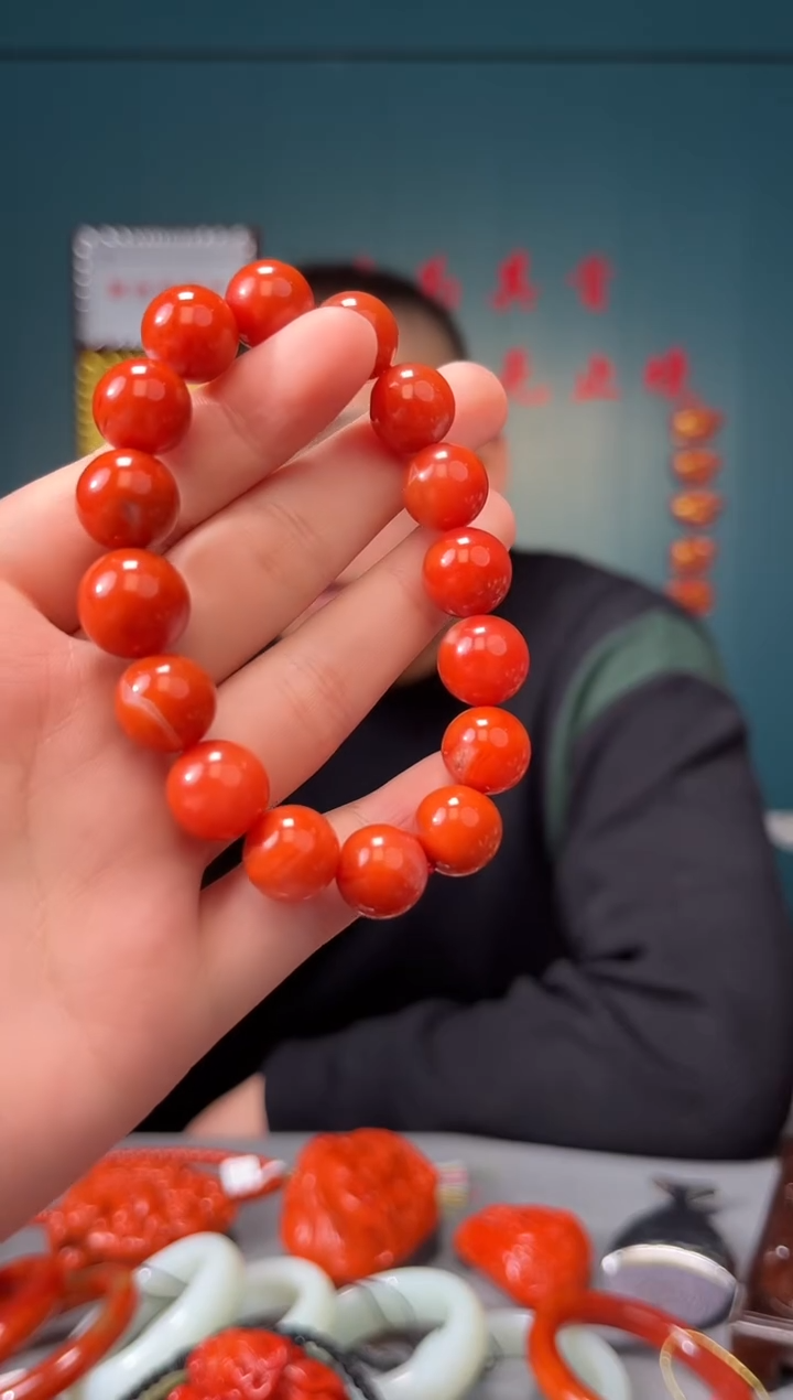 【闪购商品】南红玛瑙颈饰未镶嵌手串12+