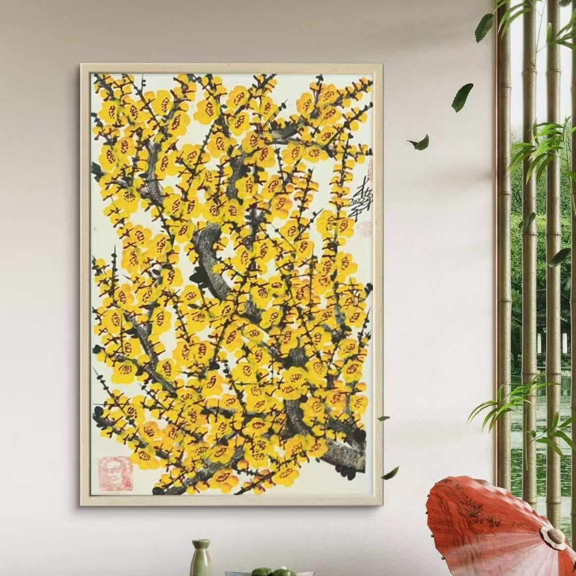 橱窗展示/山艺文化/ 杜保才（杜宝才）老师/宣纸国画/带证书 不带框