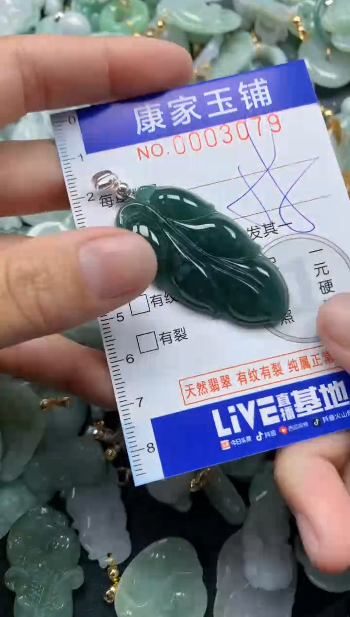 颈饰未镶嵌翡翠3079