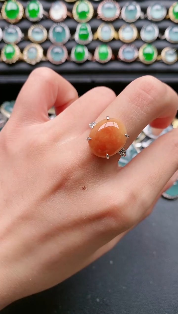 【闪购商品】翡翠戒指银S925镶嵌111111