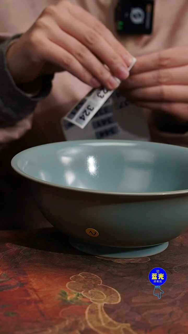 摆件瓷微瑕清凉寺原矿釉汝窑碗322