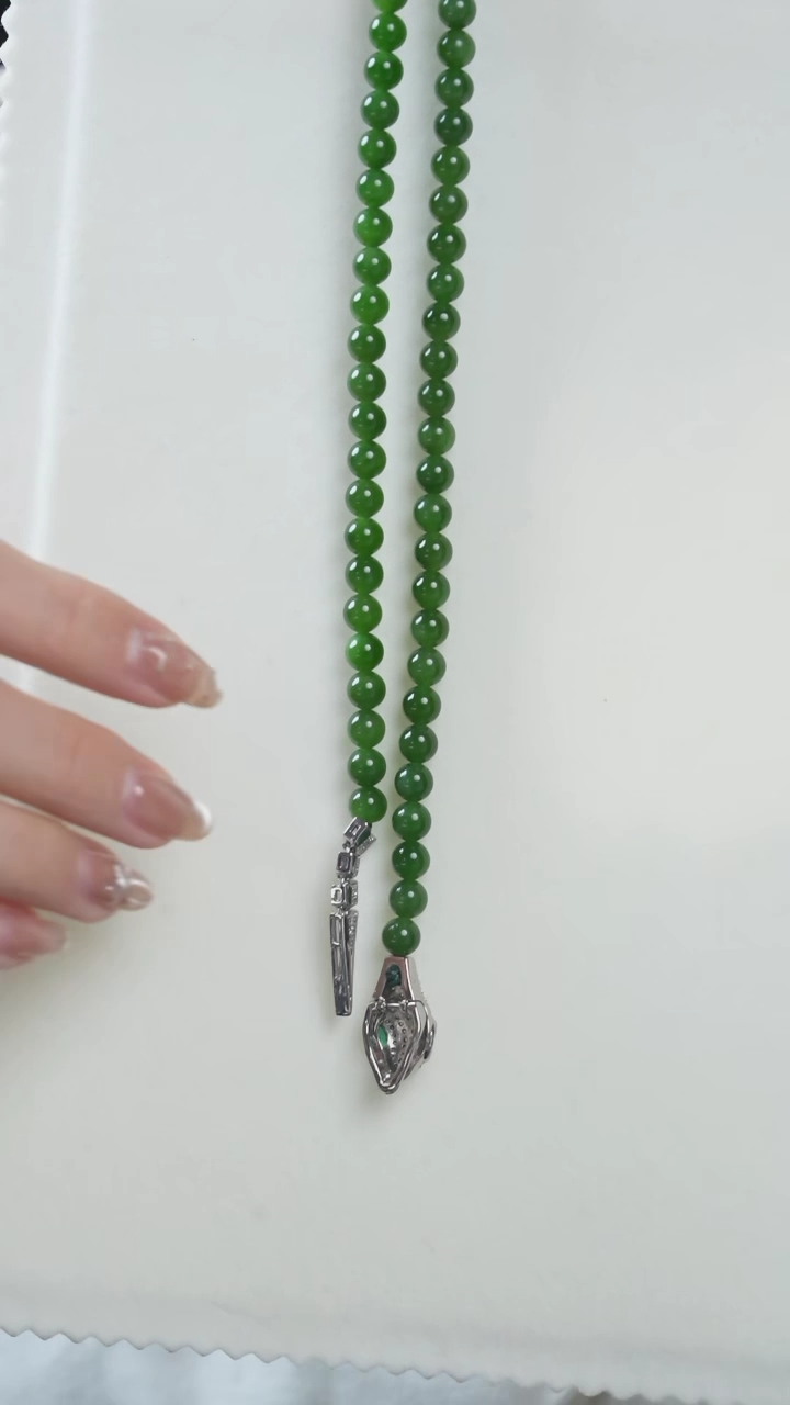 【闪购商品】和田玉项链未镶嵌L06B01和田玉碧玉多功能碧玉项链